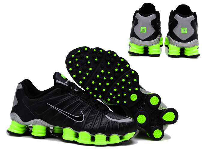 Real Nike Shox TL3 Black Fluorscent Green For Men
