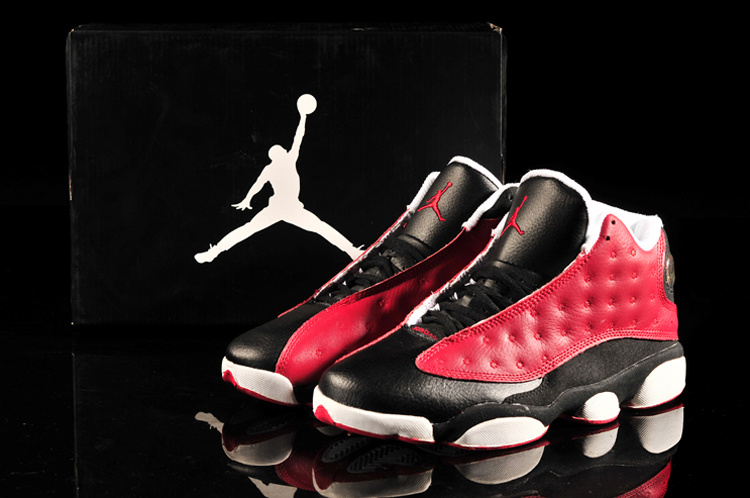 Retro Jordan 13 Red Black White Shoes