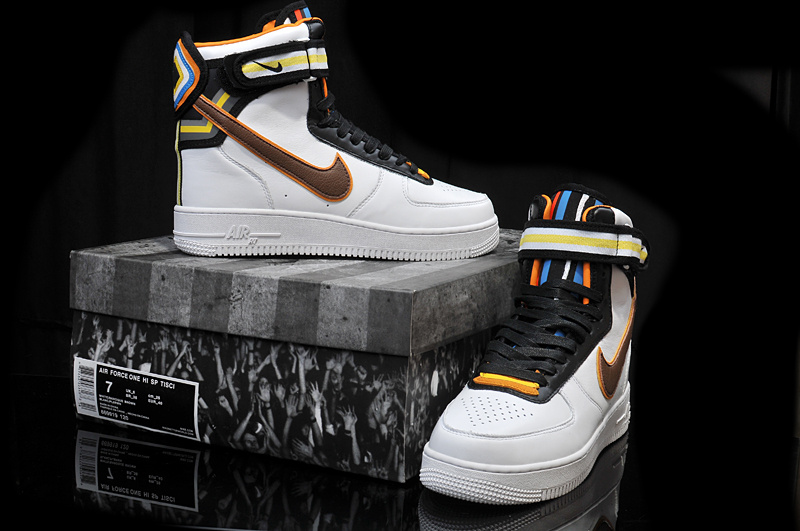 Riccardo Tisci Nike R.T. Air Force 1 White Black Yellow Shoes