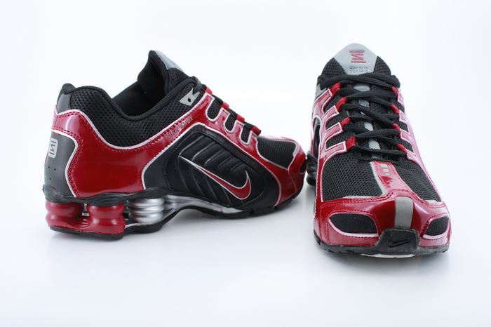 Sportive Nike Shox R5 Black Red For Men - Click Image to Close