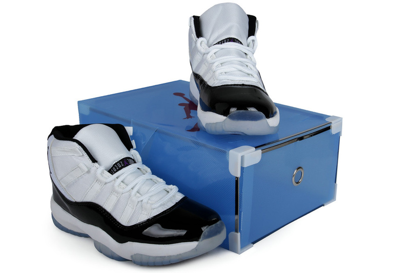 Nike Air Jordan 11 White Black Crystal Transparent Package - Click Image to Close