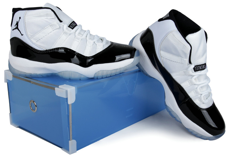 Nike Air Jordan 11 White Black Crystal Transparent Package - Click Image to Close