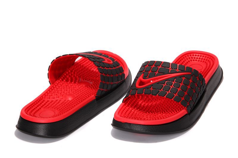 Nike Massage Hydro Sandal Black Red - Click Image to Close