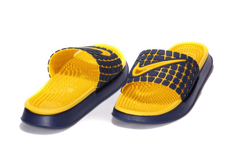 Nike Massage Hydro Sandal Black Yellow - Click Image to Close