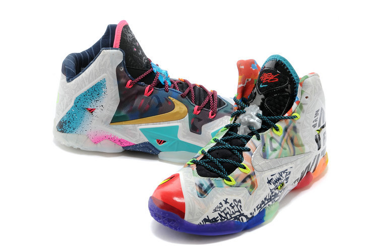 lebron james shoes colorful