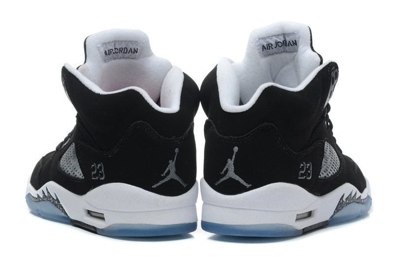 Nike Air Jordan 5 Black White Shoes