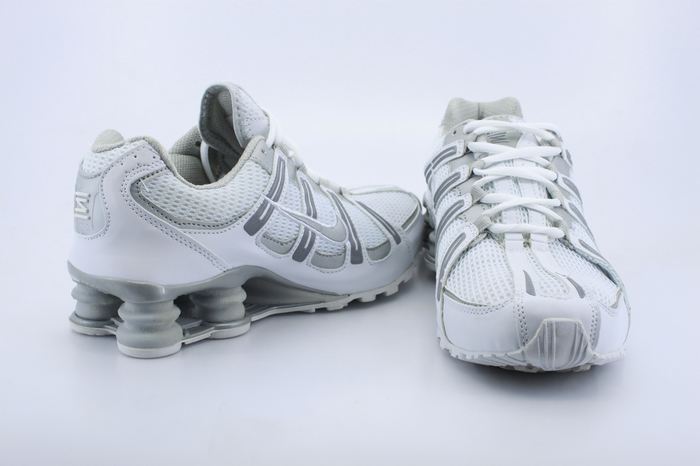 White Grey Nike Shox Turbo Shoes For Men - Click Image to Close