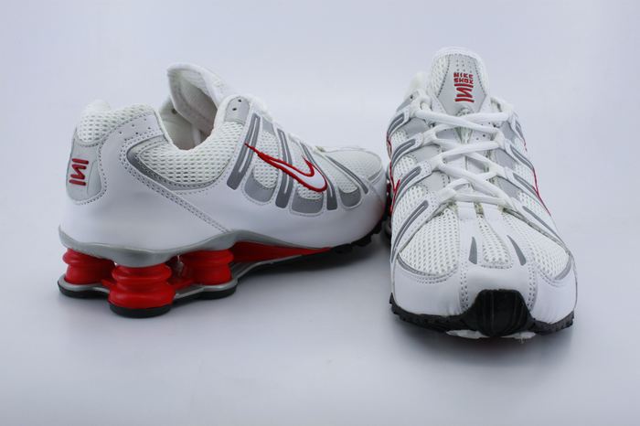 White Red Grey Nike Shox Turbo For Men