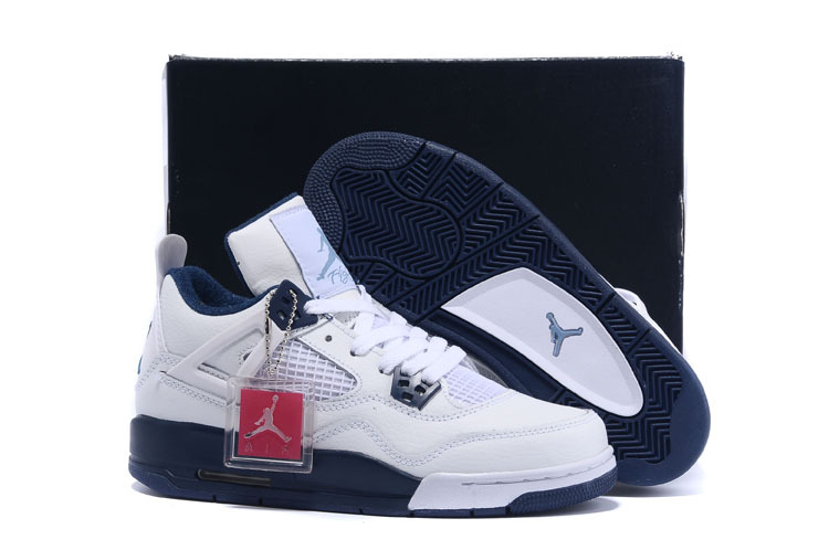 Women Nike Air Jordan Retro 4 Columbia Shoes - Click Image to Close