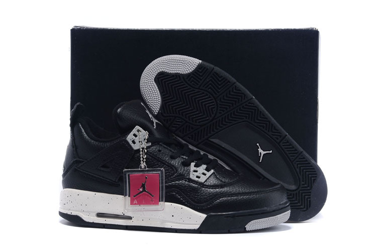 Women Nike Air Jordan Retro 4 Oreo Shoes - Click Image to Close
