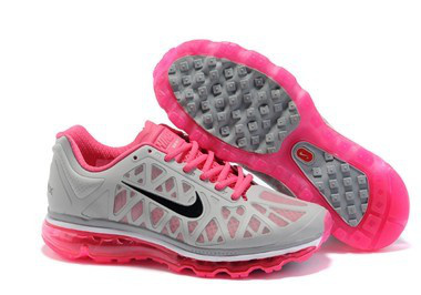 Women Nike Air Max 2009 5 Mesh Grey Pink Black Shoes