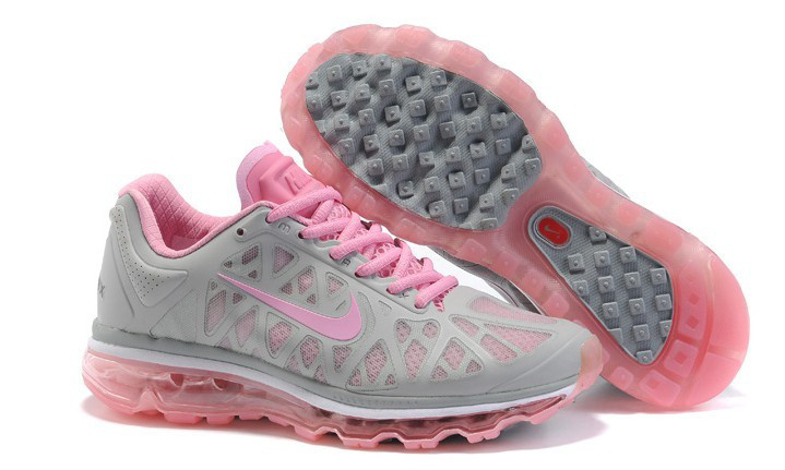Women Nike Air Max 2009 5 Mesh Grey Pink Shoes