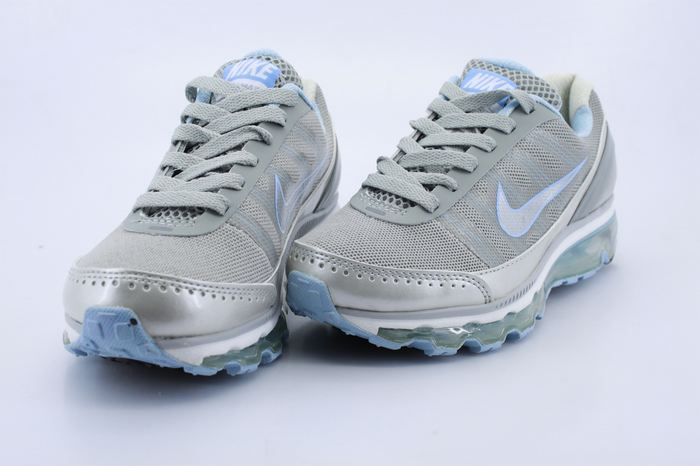 Women Nike Air Max 2009 Grey Silver Baby Blue Shoes
