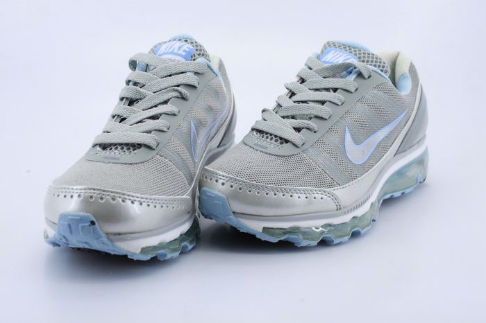 Women Nike Air Max 2009 Grey Silver Baby Blue Shoes - Click Image to Close