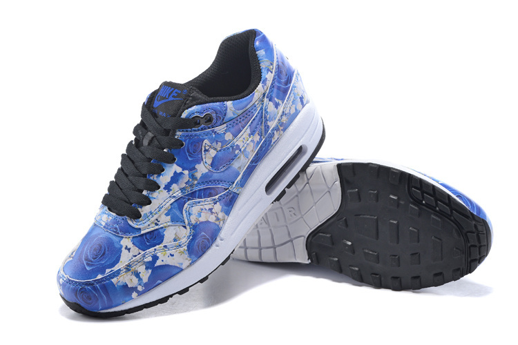 2016 Women's Nike Air Max 87 Follower Print Blue White