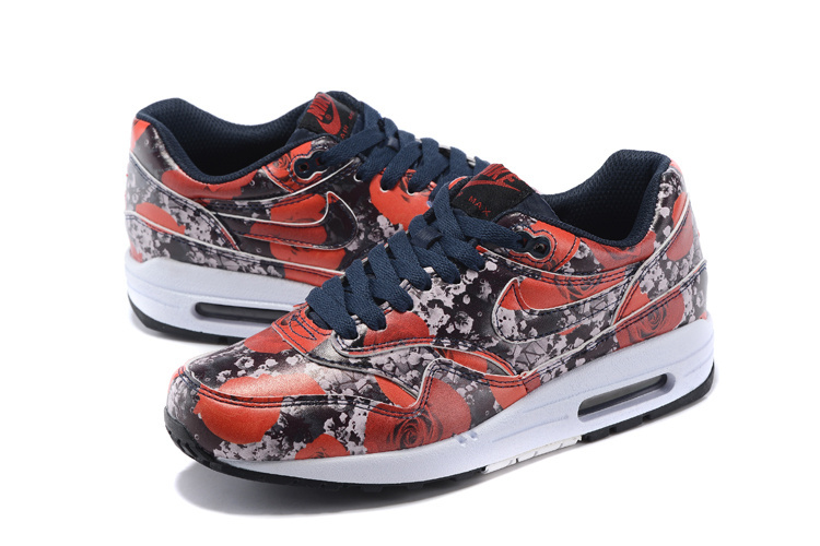 2016 Women's Nike Air Max 87 Follower Print Red White