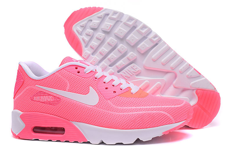 2016 Women's Nike Air Max 90 Midnight Firefly Pink White - Click Image to Close