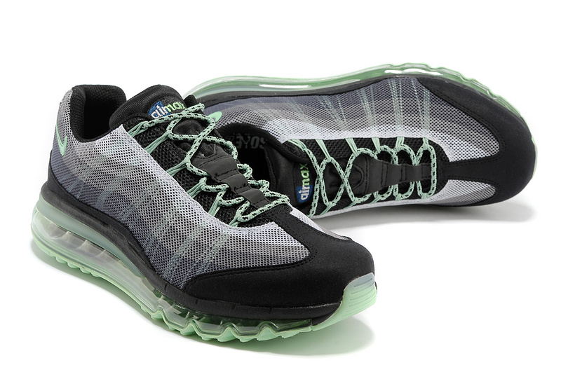 Women Nike Air Max 95 Black Green Shoes - Click Image to Close