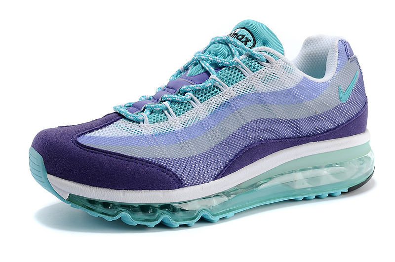 Women Nike Air Max 95 Blue Purple Shoes