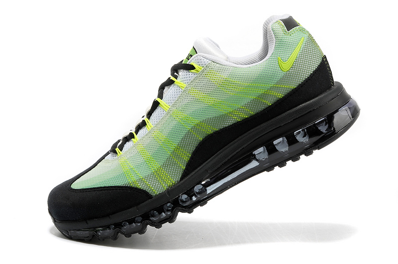 Women Nike Air Max 95 Green Black Shoes - Click Image to Close