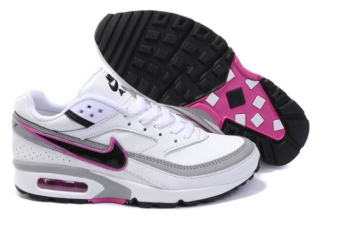 2016 Women's Nike Air Max BW White Grey Pink - Click Image to Close