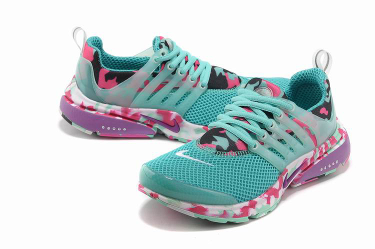 Women Nike Air Presto 1 Camo Green Pink Shoes - Click Image to Close