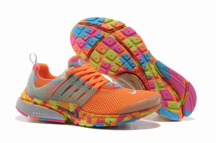 Women Nike Air Presto 1 Camo Orange Shoes - Click Image to Close