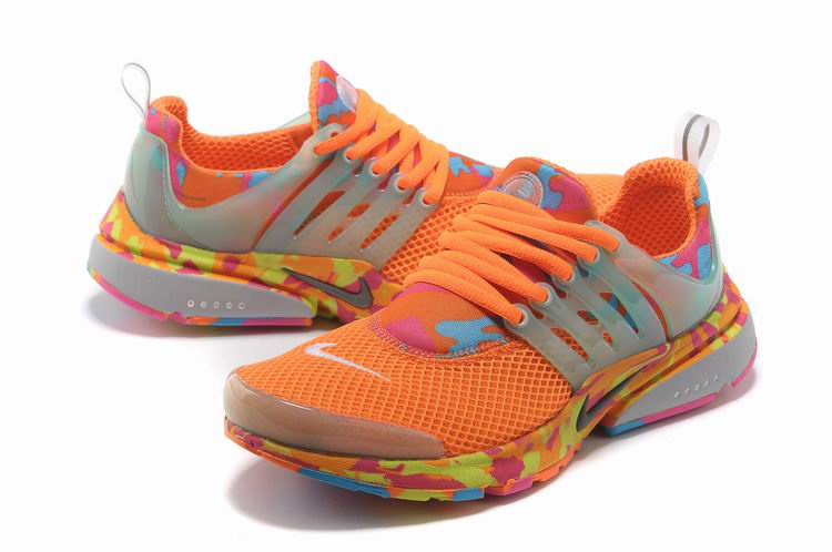 Women Nike Air Presto 1 Camo Orange Shoes - Click Image to Close