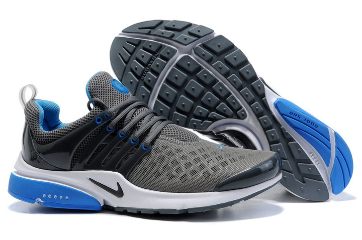 Women Nike Air Presto 2 Carve Grey Black Blue Shoes With Holes