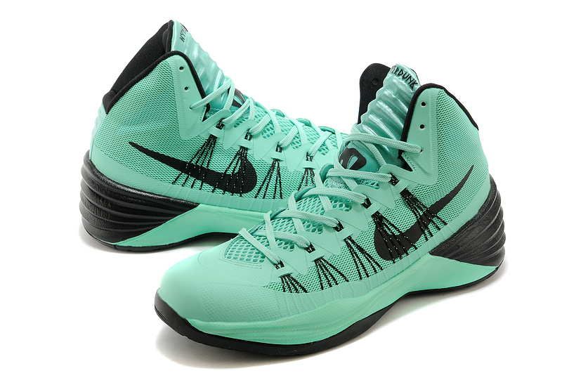 Women Nike HyperDunk 2013 XDR Green Black Basketball Shoes