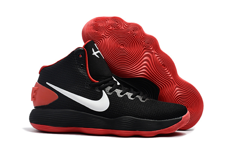 Women Nike Hyperdunk 2017 EP Black Red White Basketball Shoes - Click Image to Close