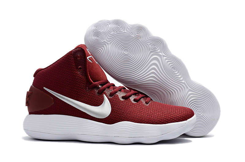 Women Nike Hyperdunk 2017 EP Wine Red White Basketball Shoes - Click Image to Close