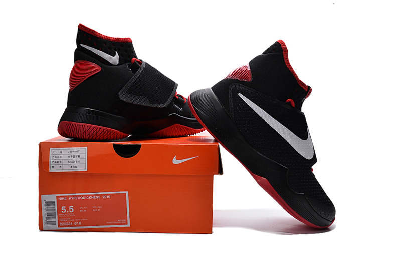 Women Nike Hyperrev 2015 Black Red White Shoes - Click Image to Close
