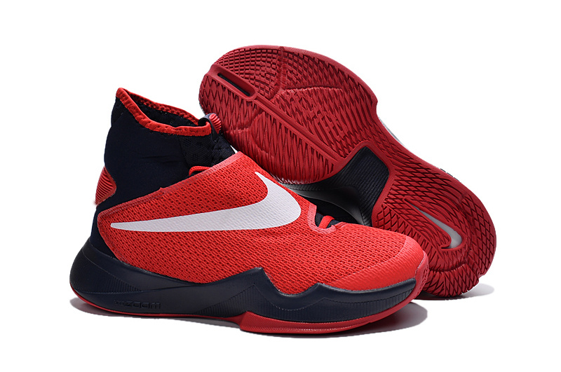 Women Nike Hyperrev 2015 Red Black White Shoes - Click Image to Close