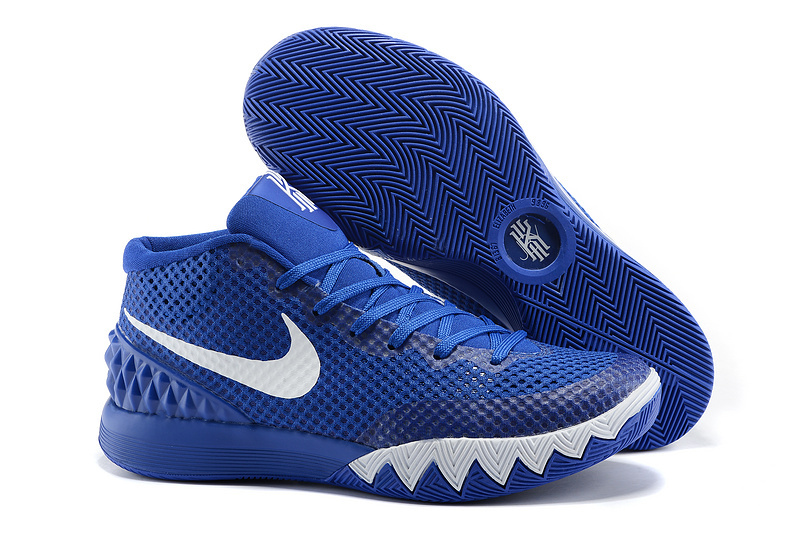 Women Nike Kyrie 1 Blue White Basketball Shoes - Click Image to Close