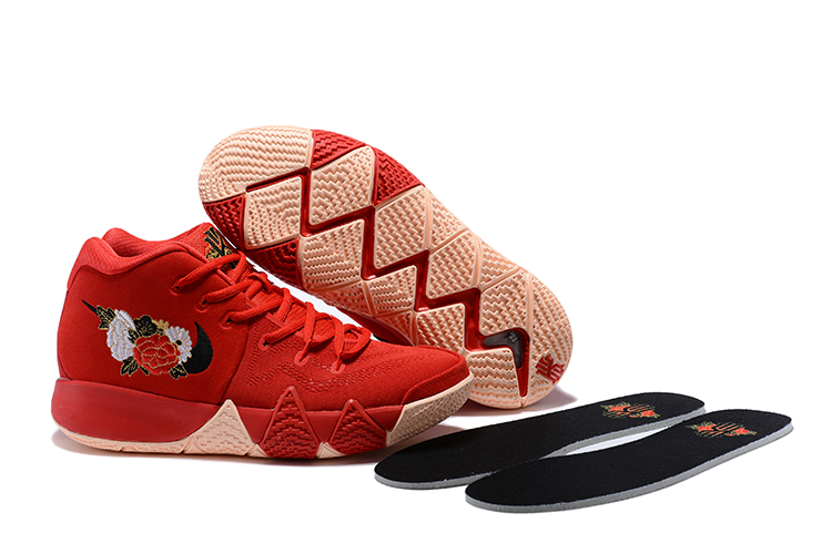 Women Nike Kyrie 4 Chinese Red Shoes - Click Image to Close