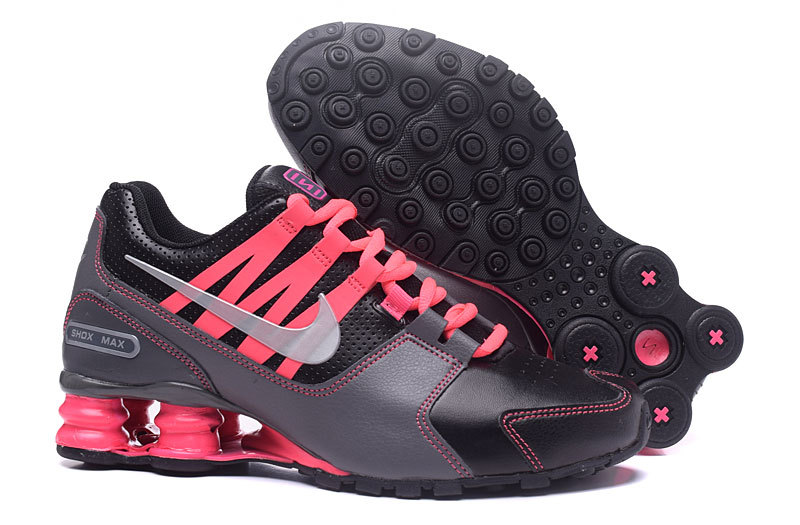 Women Nike Shox Avenue Black Pink Shoes - Click Image to Close