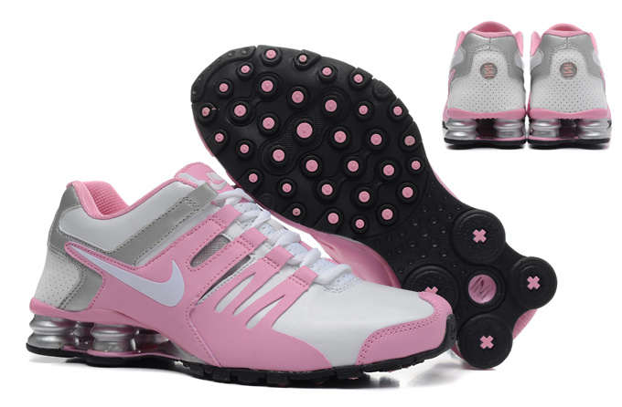 Women Nike Shox Current White Pink Grey Sport Shoes