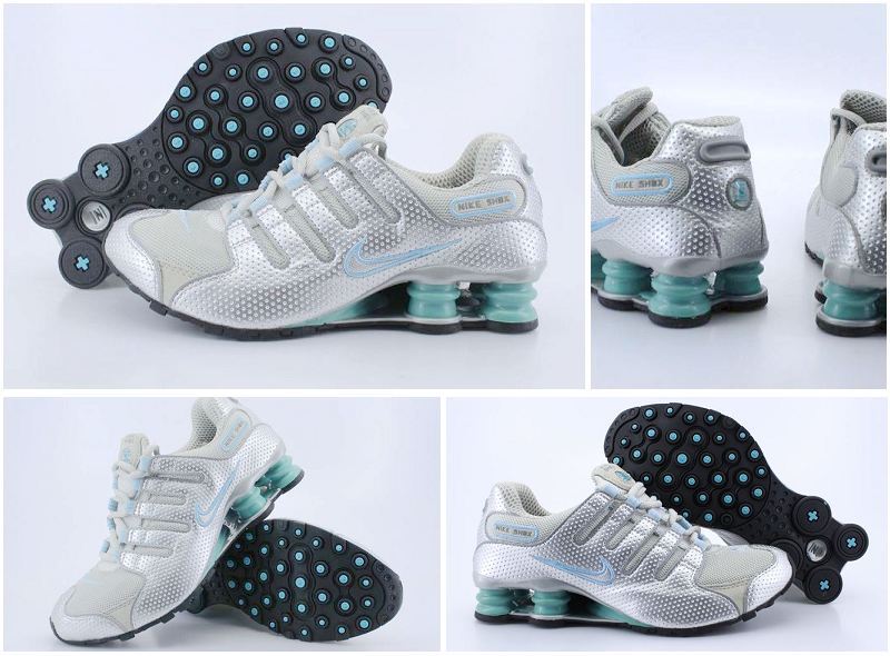 Women Nike Shox NZ Grey Silver Green Shoes