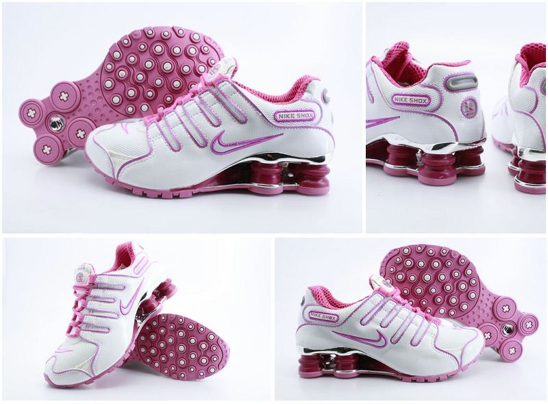 Women Nike Shox NZ Shoes White Pink Shoes