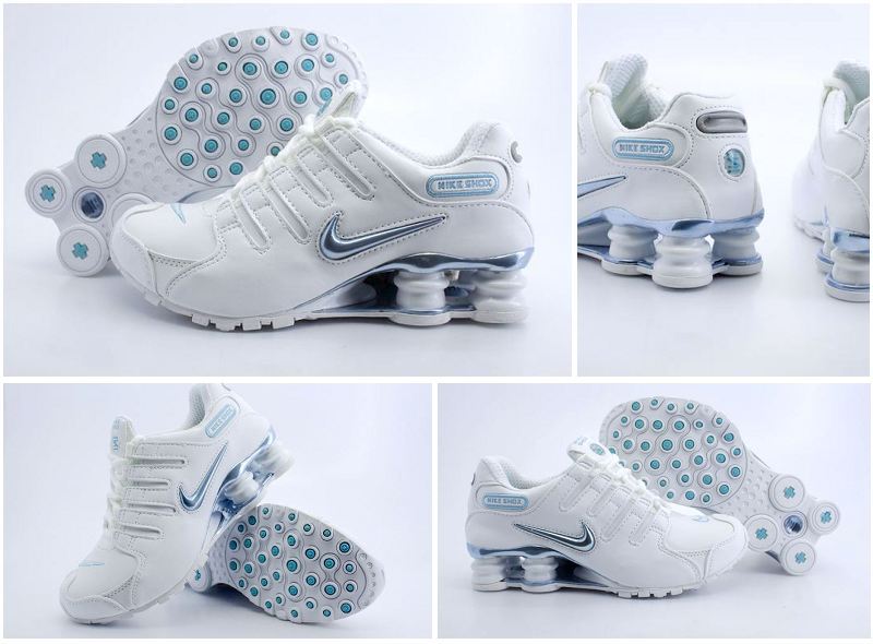 Women Nike Shox NZ White Green Shoes - Click Image to Close