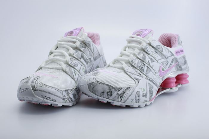 Women Nike Shox NZ White Grey Pink Shoes - Click Image to Close