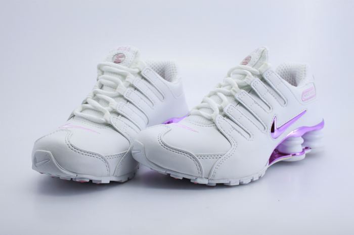 Women Nike Shox NZ White Pink Shoes