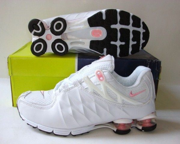 Women Nike Shox R3 White Pink Shoes