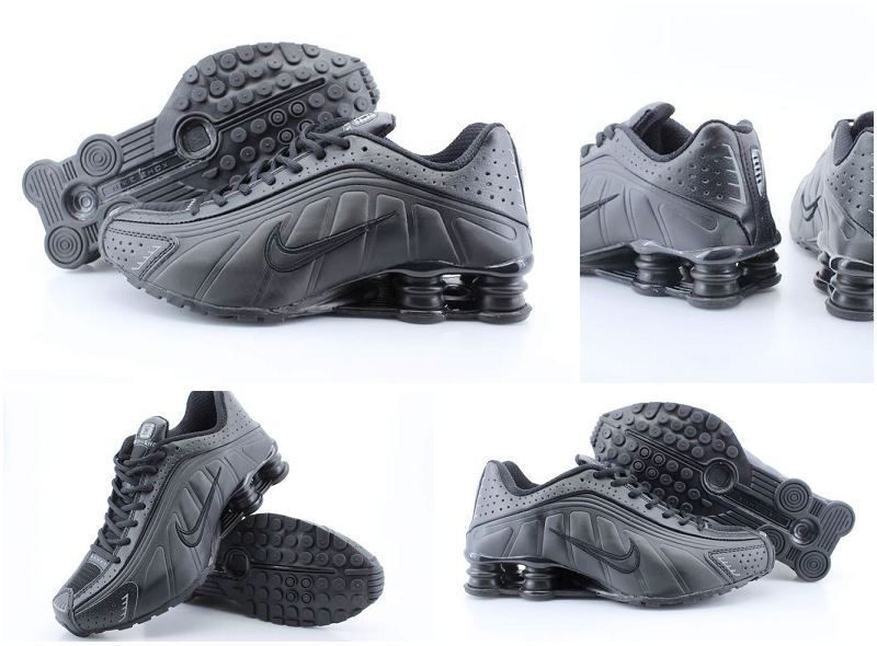 Women Nike Shox R4 All Black Shoes