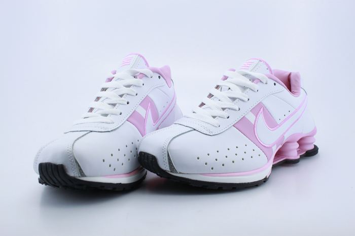 Women Nike Shox R4 White Pink Footwear