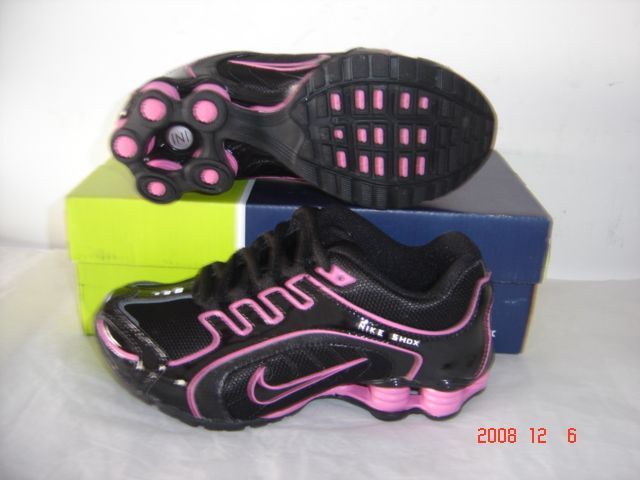 Women Nike Shox R5 Black Pink Shoes