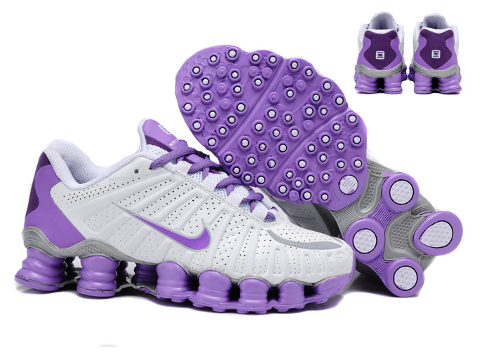 Women Nike Shox TL3 White Purple Shoes