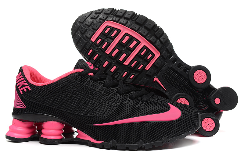 Women Nike Shox Turbo 21 Black Pink Shoes - Click Image to Close