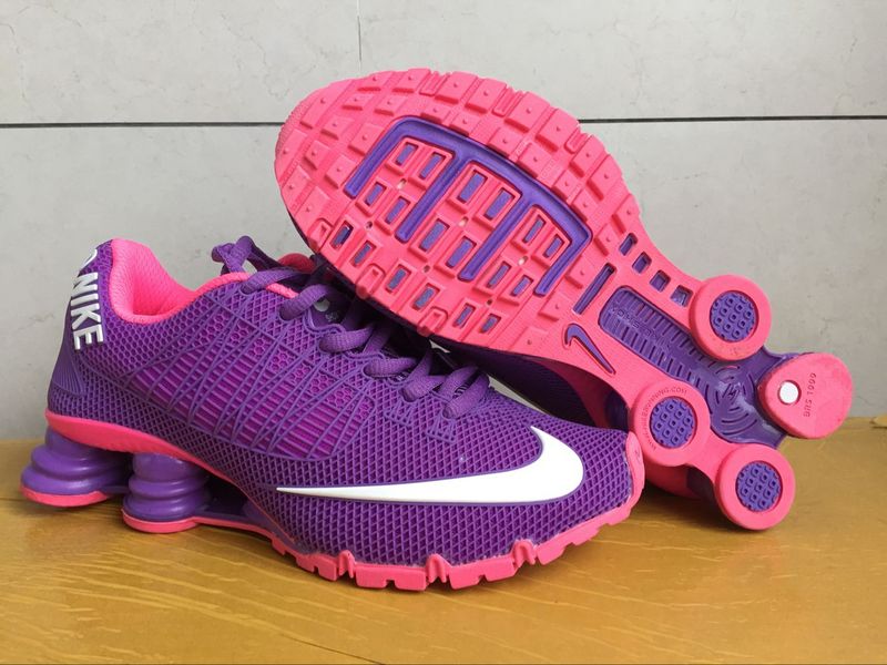 Women Nike Shox Turbo 21 Purple Pink White Shoes - Click Image to Close